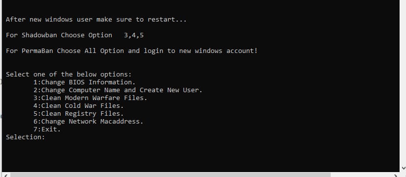 LIMPIADOR DE SHADOWBAN